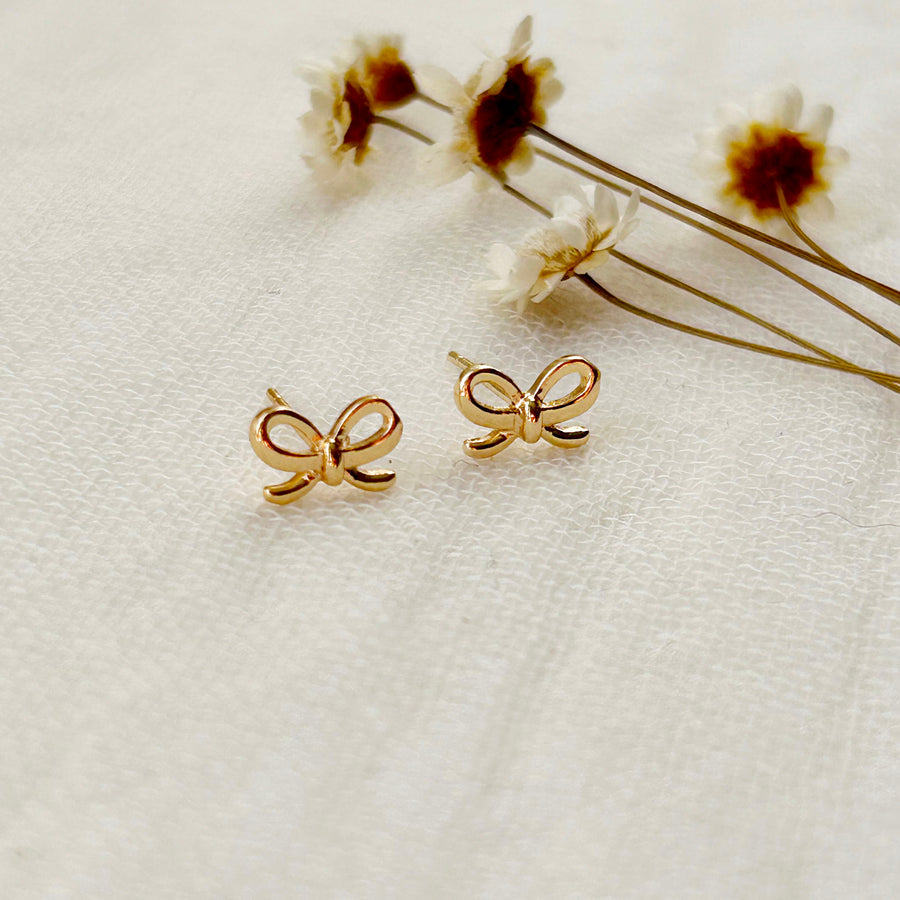 Dainty Bow Studs