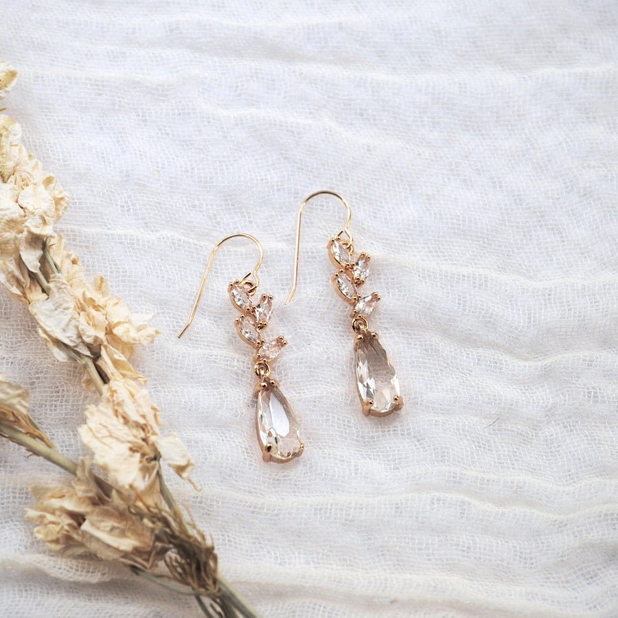 Floral CZ Dangles