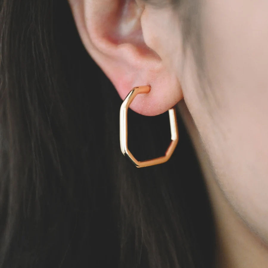 Skinny Geometric Hoops