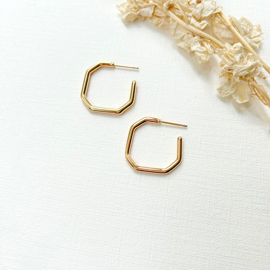 Skinny Geometric Hoops