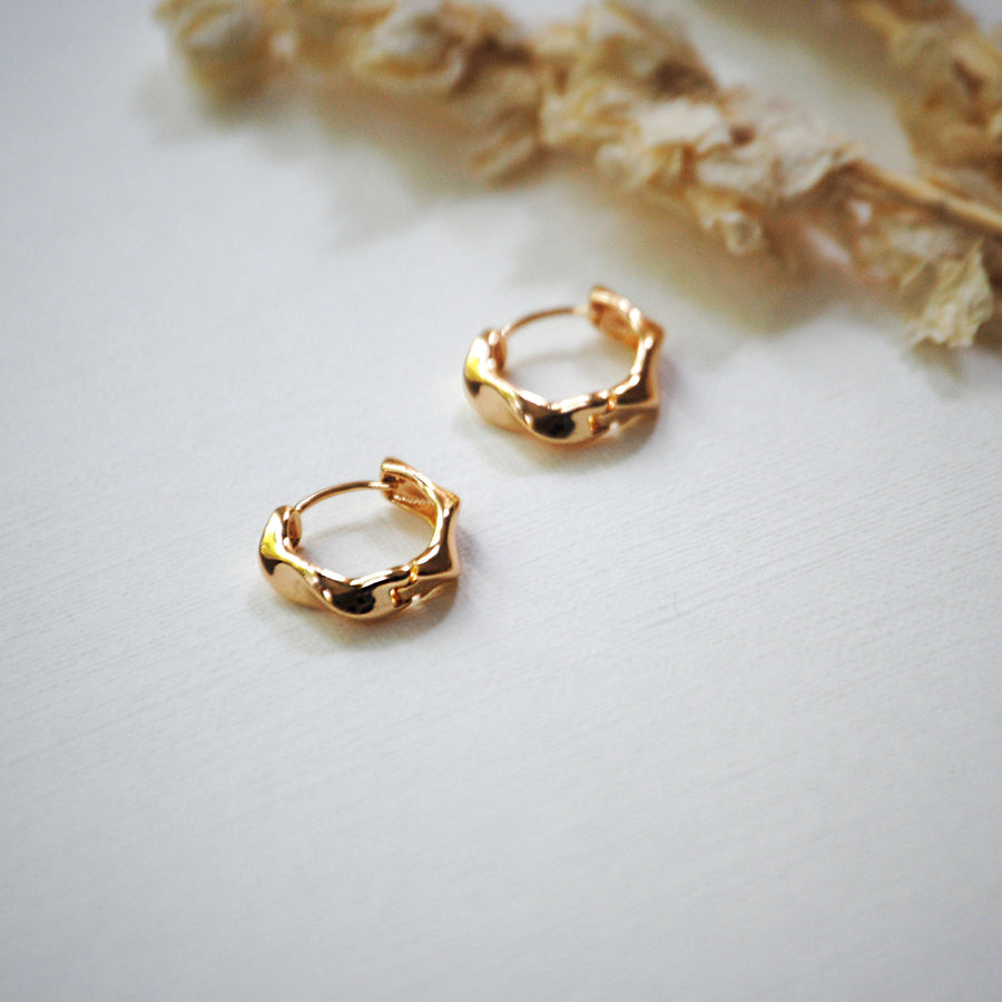 Gold Twist Hoops