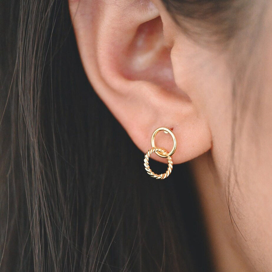 Gold Infinity Studs