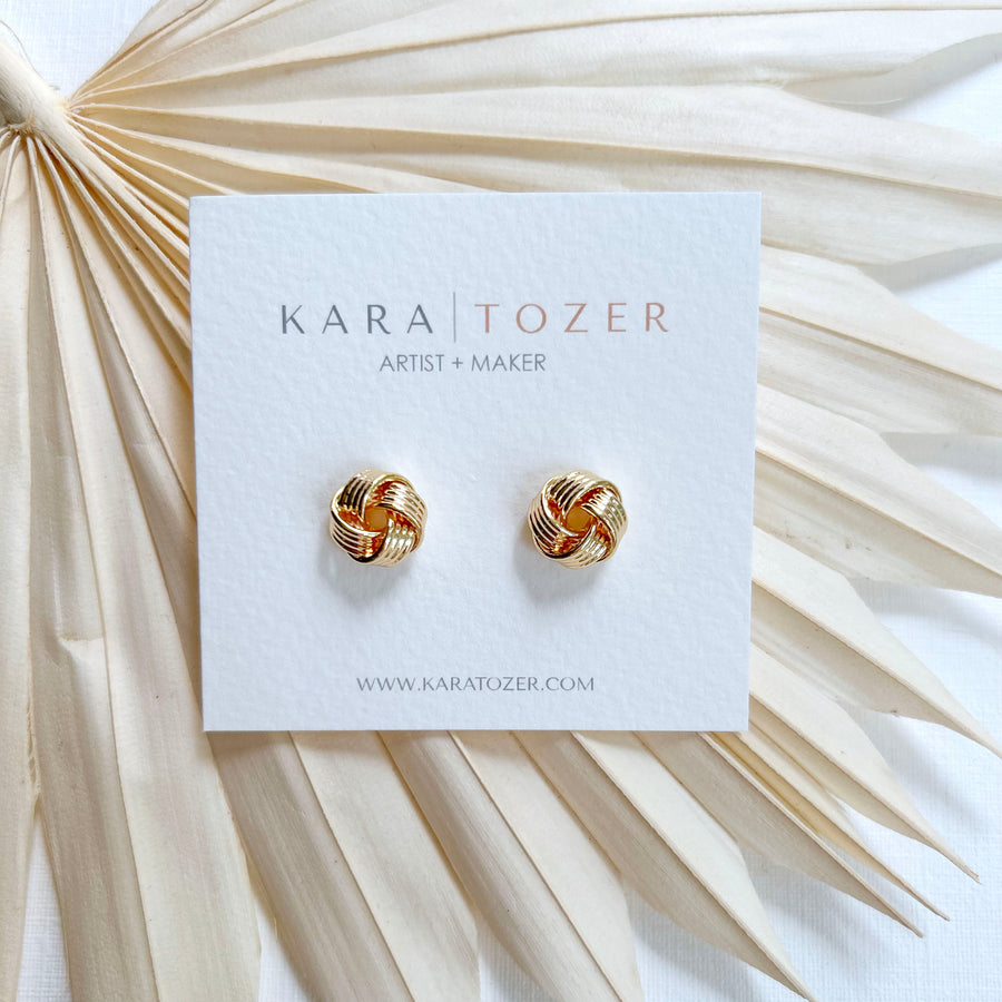 Classic Gold Knot Studs