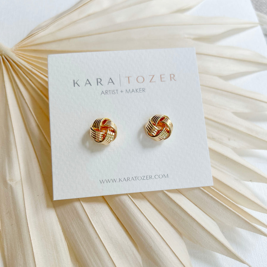 Classic Gold Knot Studs