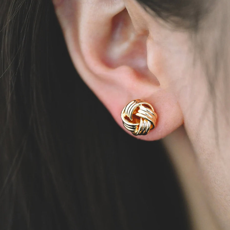 Classic Gold Knot Studs