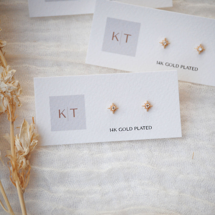 Dainty Star Studs