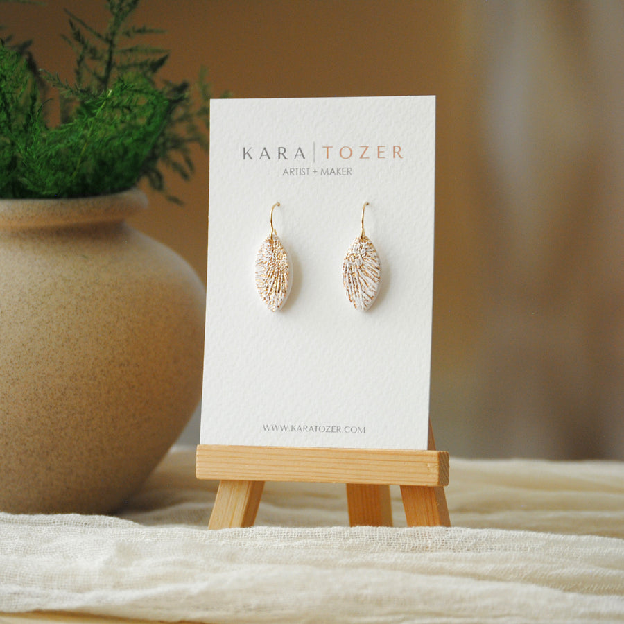 Mini Textured Drop Dangles