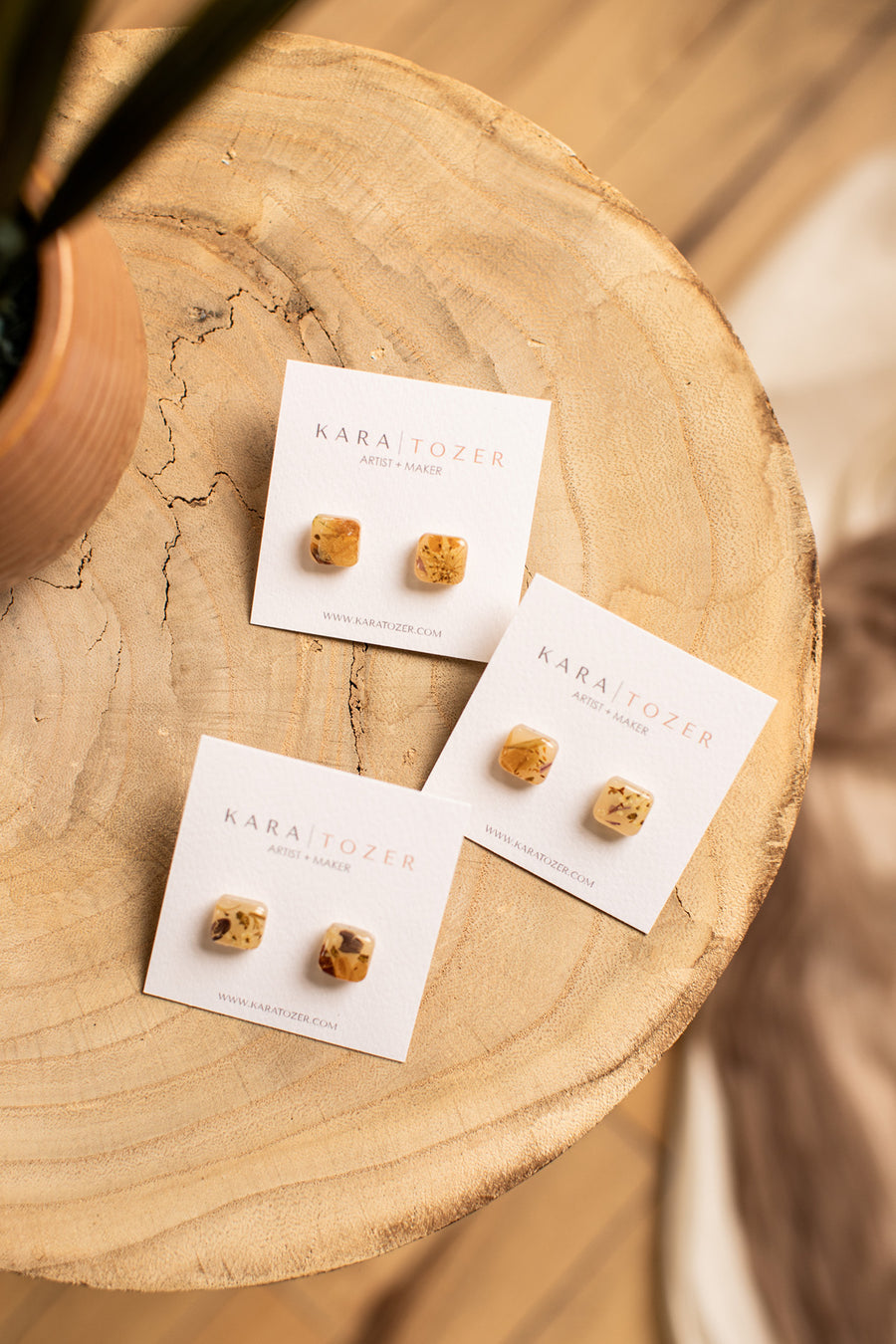 Pressed Botanical Stud Earrings