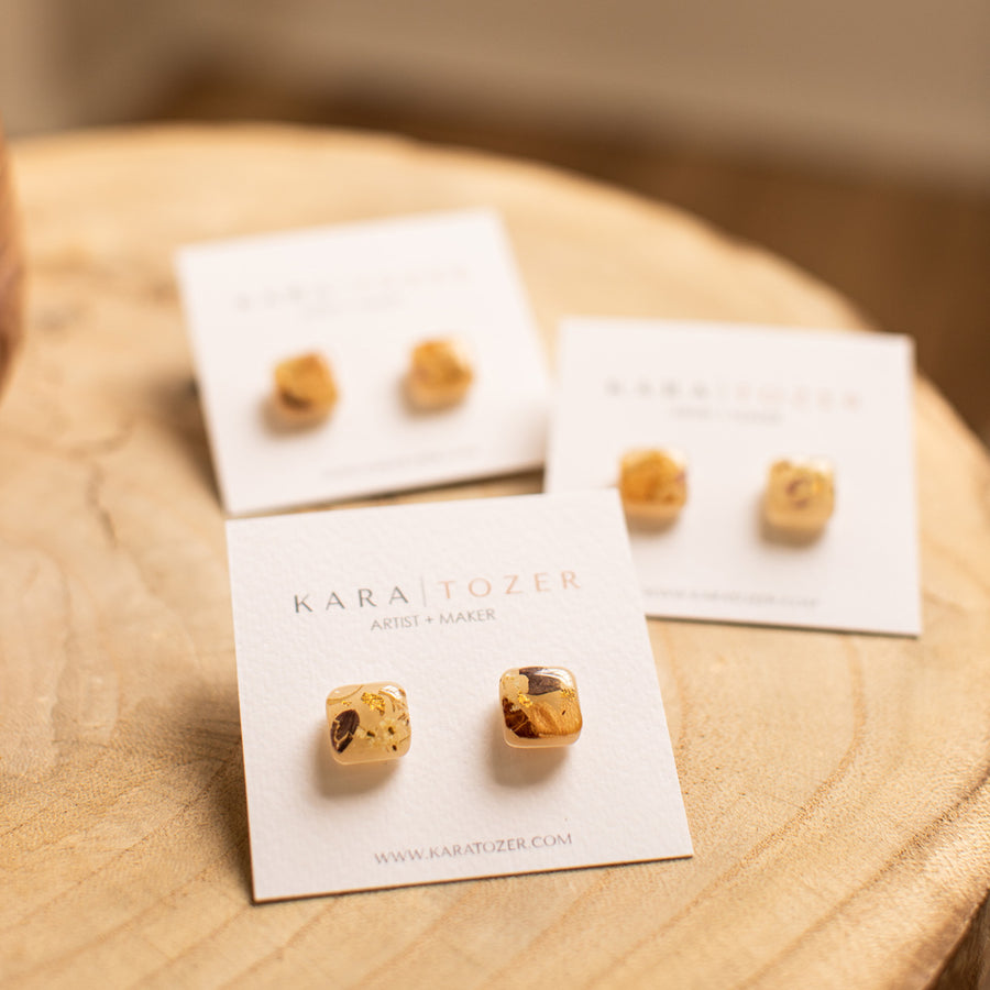 Pressed Botanical Stud Earrings